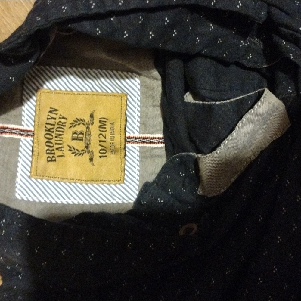Brooklyn laundry boys dress shirt size M 10/12